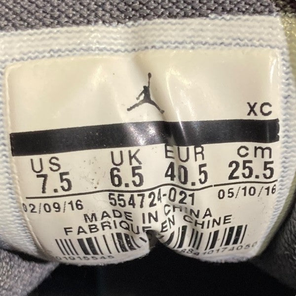 NIKE AIR JORDAN 1 RETRO MID BLACKハイカットスニーカー554724-021 古着・中古-6枚目のアイテム画像