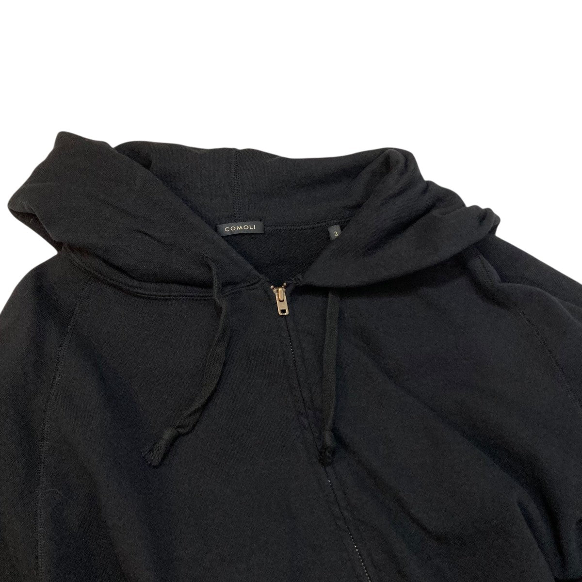 COMOLI(コモリ) 25SSLW コットン裏毛 ジップパーカジップ