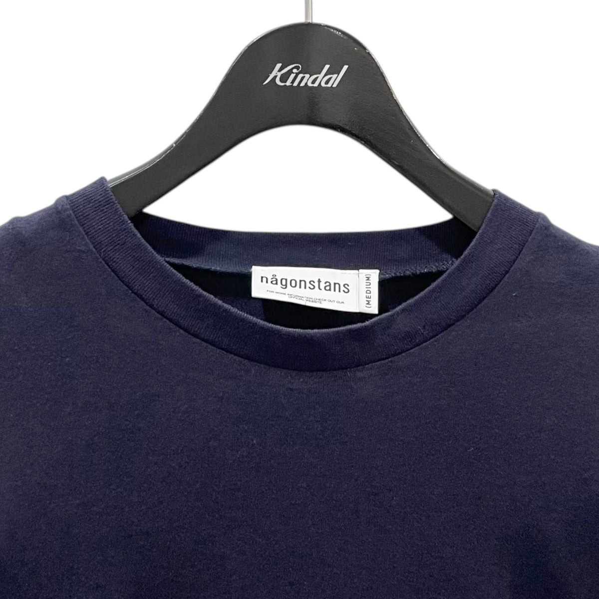 nagonstans アシンメトリーロングスリーブTシャツ グレー ロングスリーブ Tシャツ メンズ ロンT ロングtシャツ おしゃれ