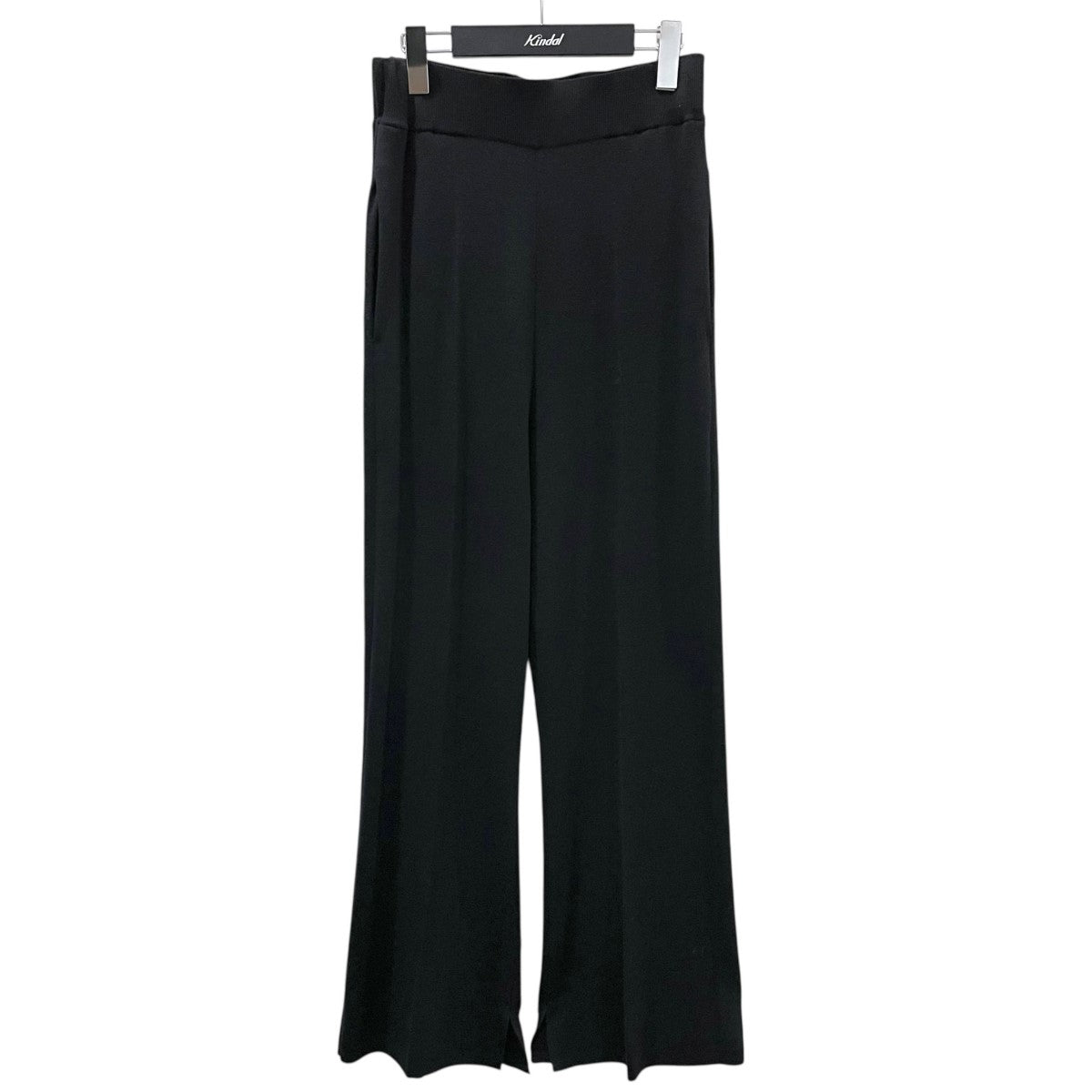 アパルトモン◆レギンスニットパンツ　ブラウン　ウール　スリット　毛 リアルスタイル REAL STYLE リブパンツ フレアパンツ レギンス