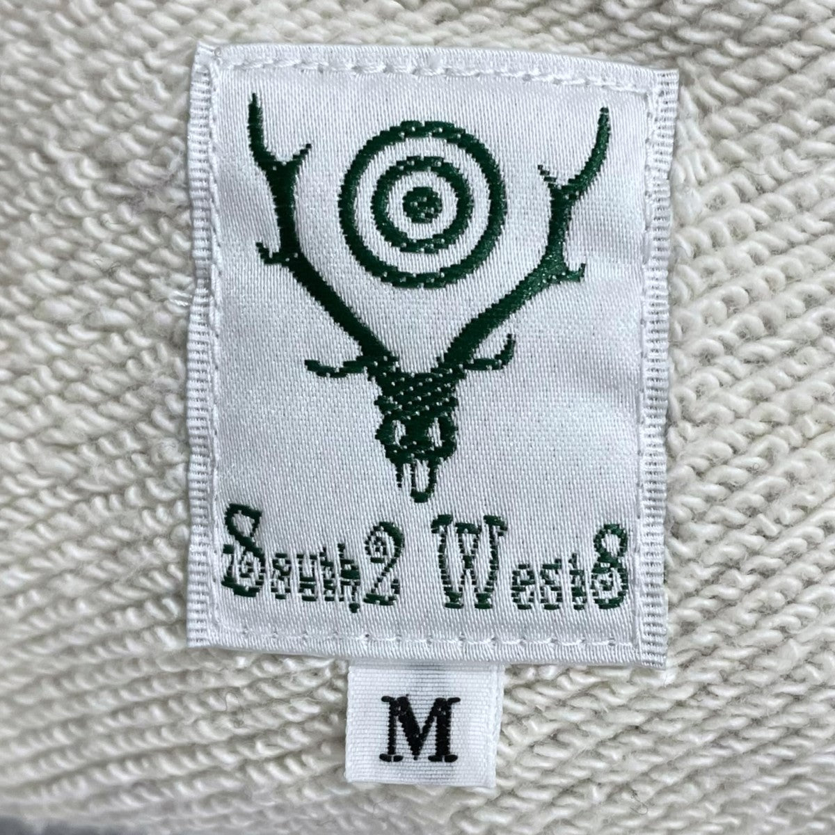 South2 West8 ディアスカル サークルホーン 長袖カットソー XS 白 South2 West8】Tシャツ S/S Round Pocket Tee -Circle Horn