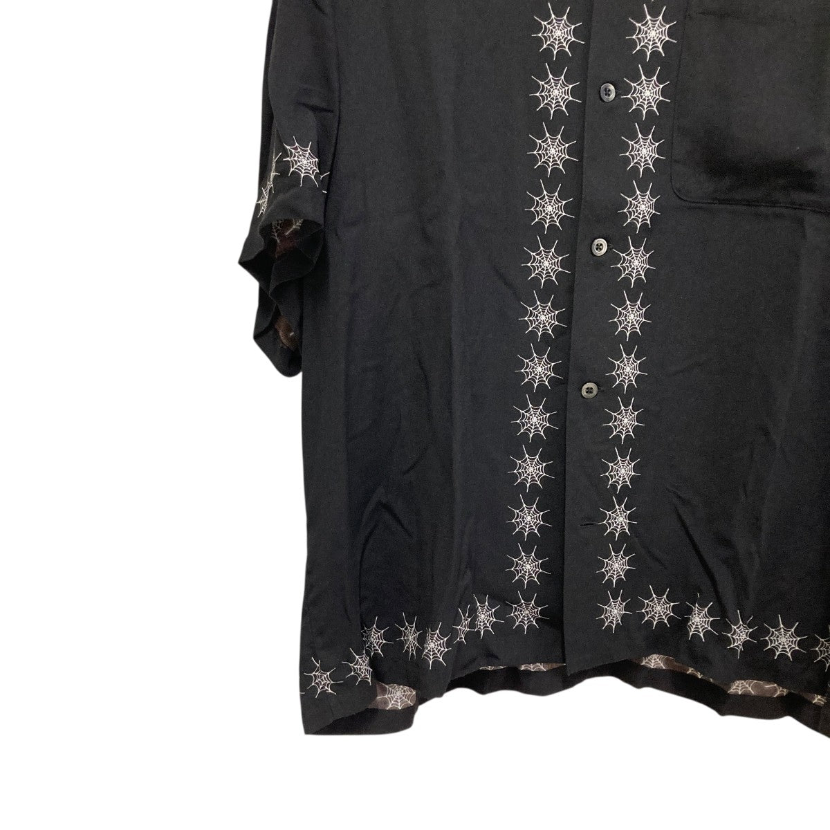 NEIGHBORHOOD×THE GREAT FROG SPIDERWEB HAWAIIAN SHIRT半袖