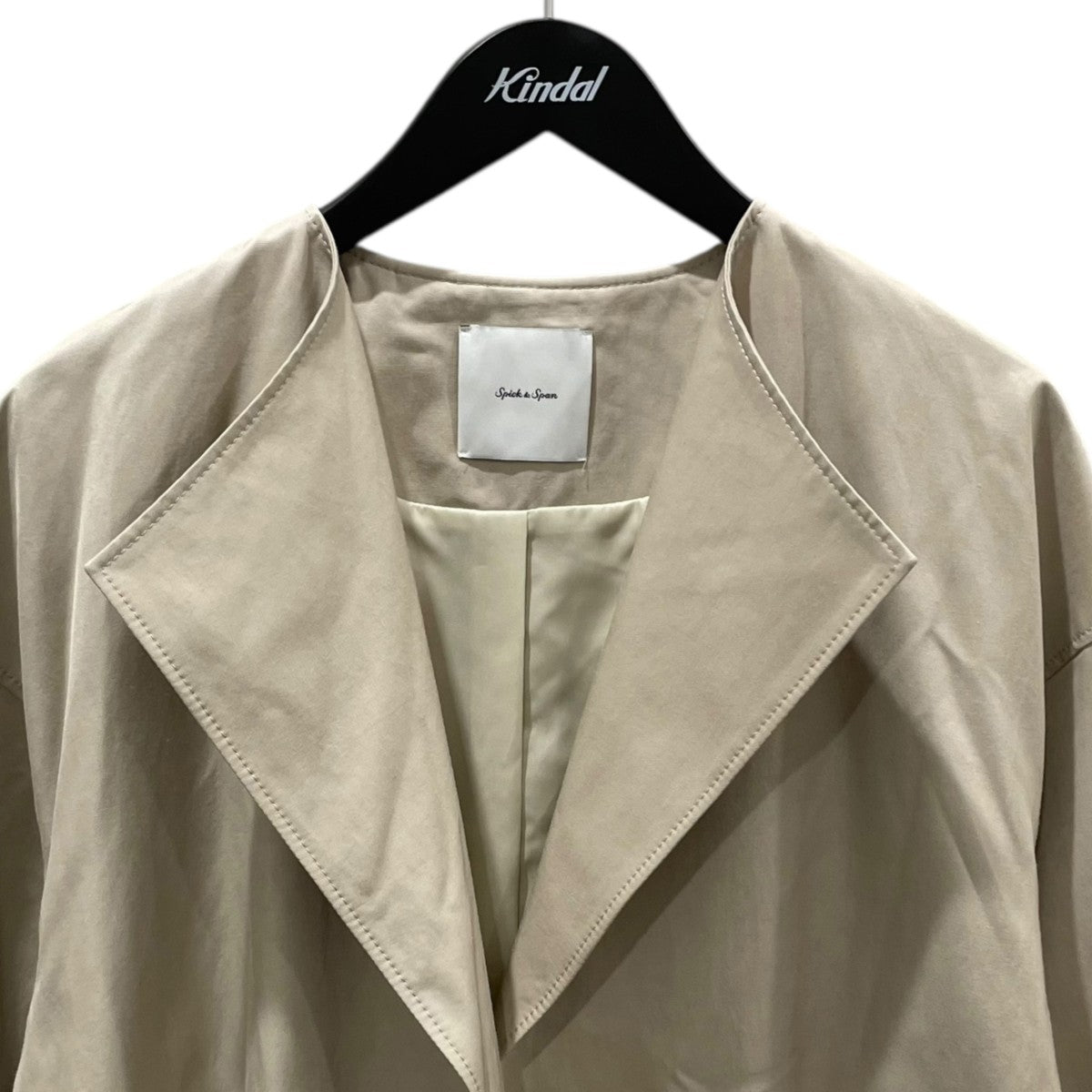 24SS C／Cu ノーカラートレンチコート 24020200201010