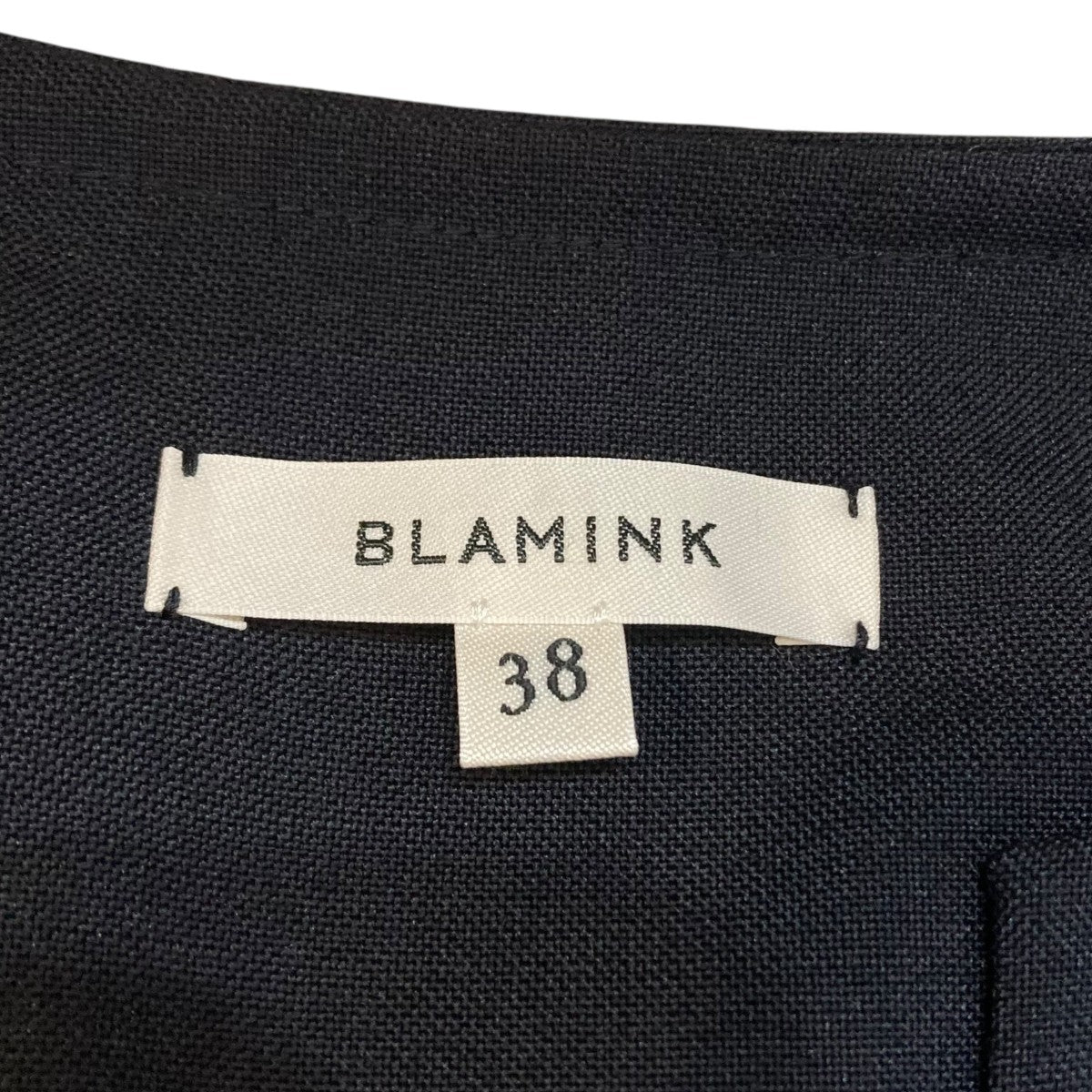 BLAMINK(ブラミンク) ウールモヘヤスリットネックベスト7925-299-0382