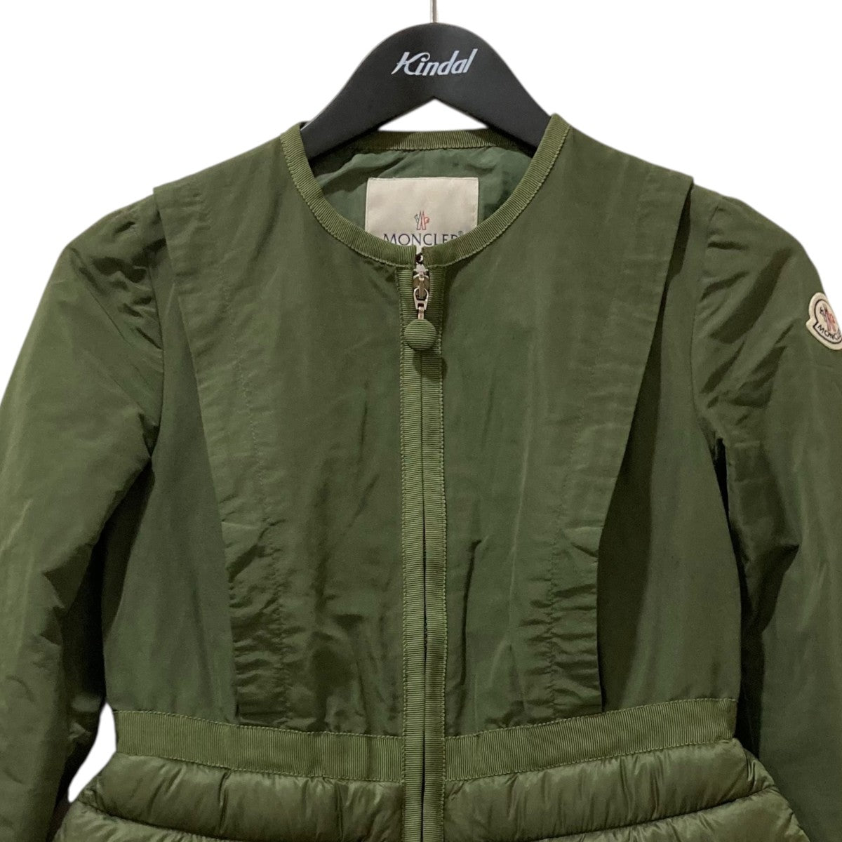 MONCLER オリーブ ダウンジャケット オリーブグリーン Moncler Mayaショートダウンジャケット