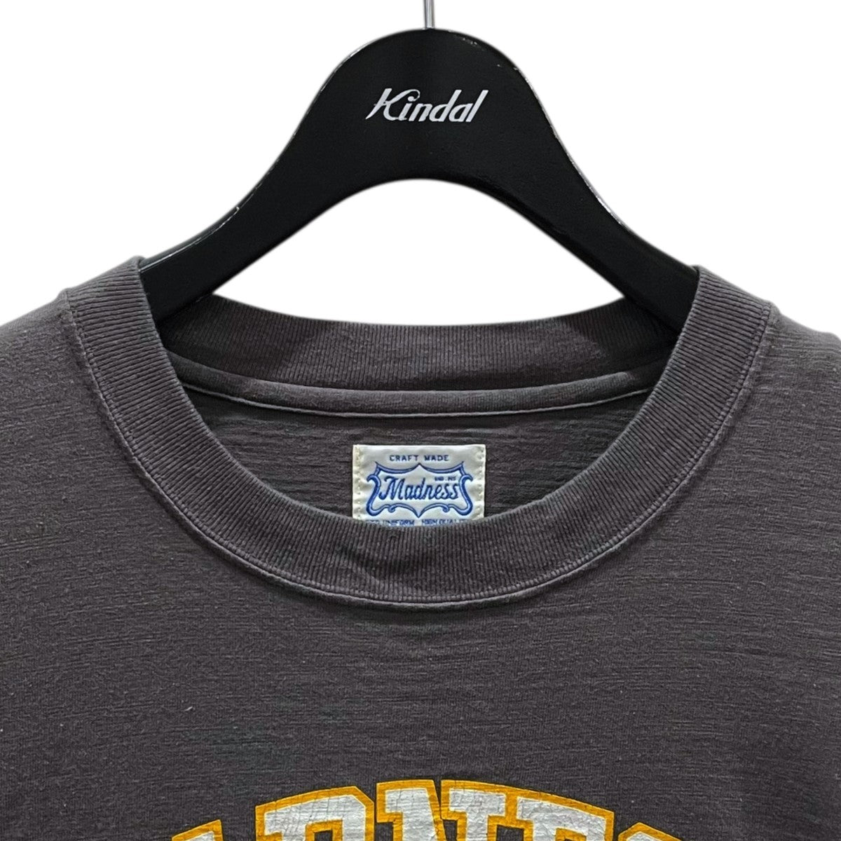 MADNESS ダメージ加工Tシャツ VINTAGE COLLEGE T-SHIRT ヴィンテージカレッジTシャツ 25SS-T-JTE01-D001 古着・中古-3枚目のアイテム画像
