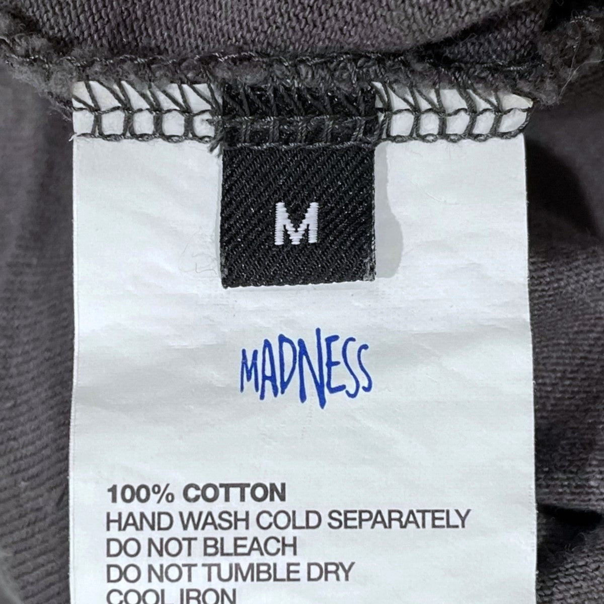 MADNESS ダメージ加工Tシャツ VINTAGE COLLEGE T-SHIRT ヴィンテージカレッジTシャツ 25SS-T-JTE01-D001 古着・中古-6枚目のアイテム画像