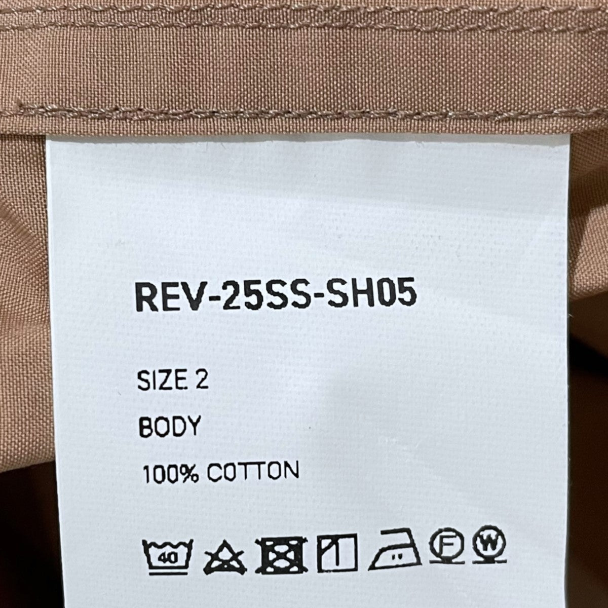REVERBERATE 25SS 長袖シャツ BOX SHIRT ボックスシャツ REV-25SS-SH05 古着・中古-5枚目のアイテム画像