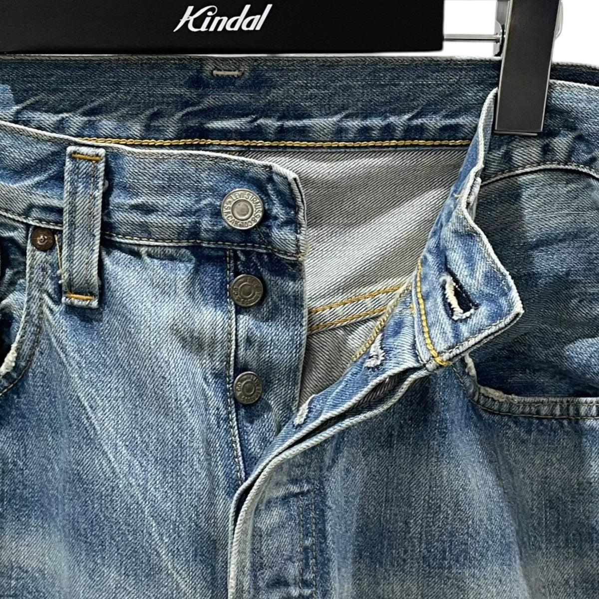『レア』SIRUP 7inchレコード LOOP 限定デニムスリーブ付 ビンテージ60's○Levi's 71205 BIG Eデニムカットオフベスト