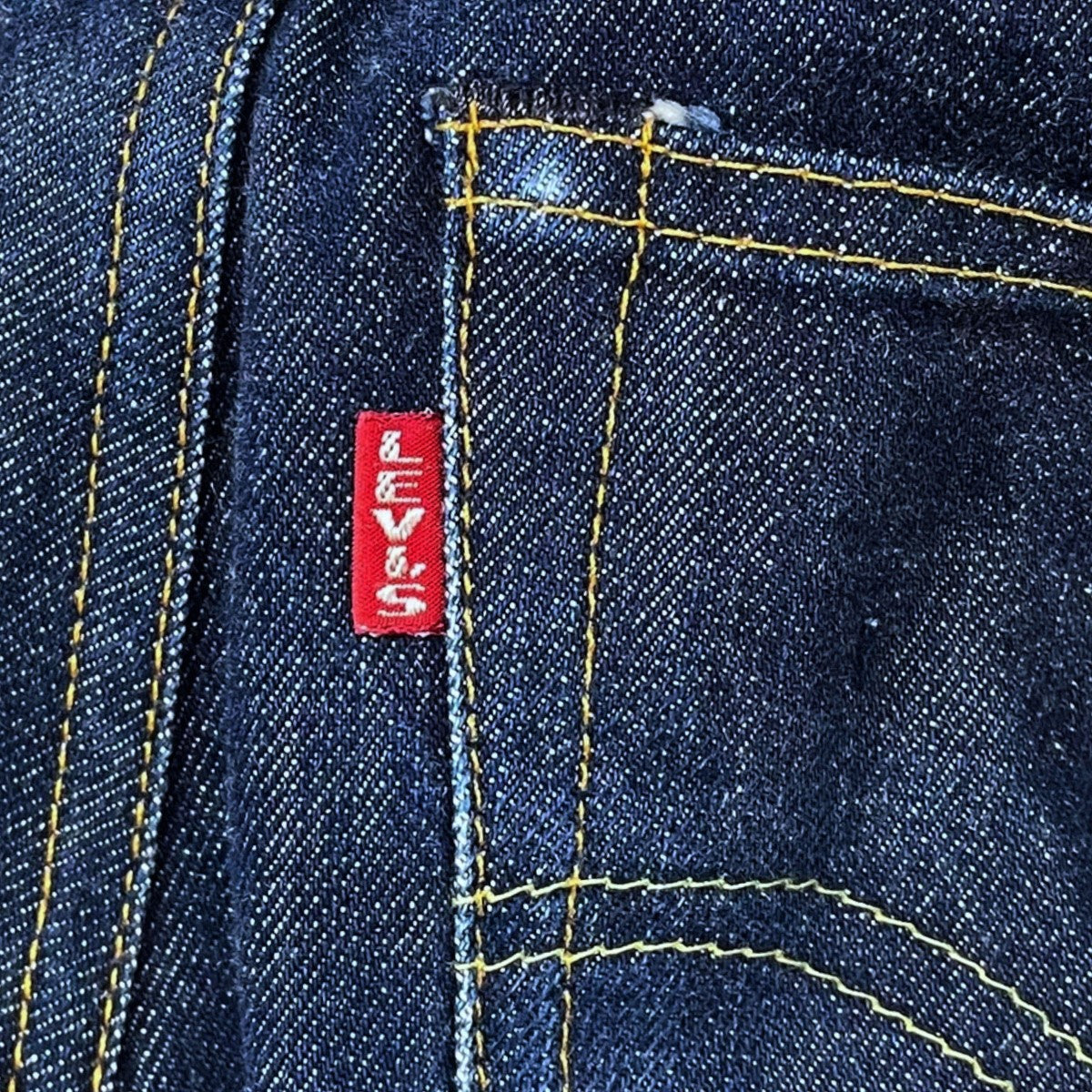 LEVI’S VINTAGE CLOTHING デニムパンツ 501XX 47年モデル 米国製 BIG E ボタン裏337 47501-0117 古着・中古-6枚目のアイテム画像