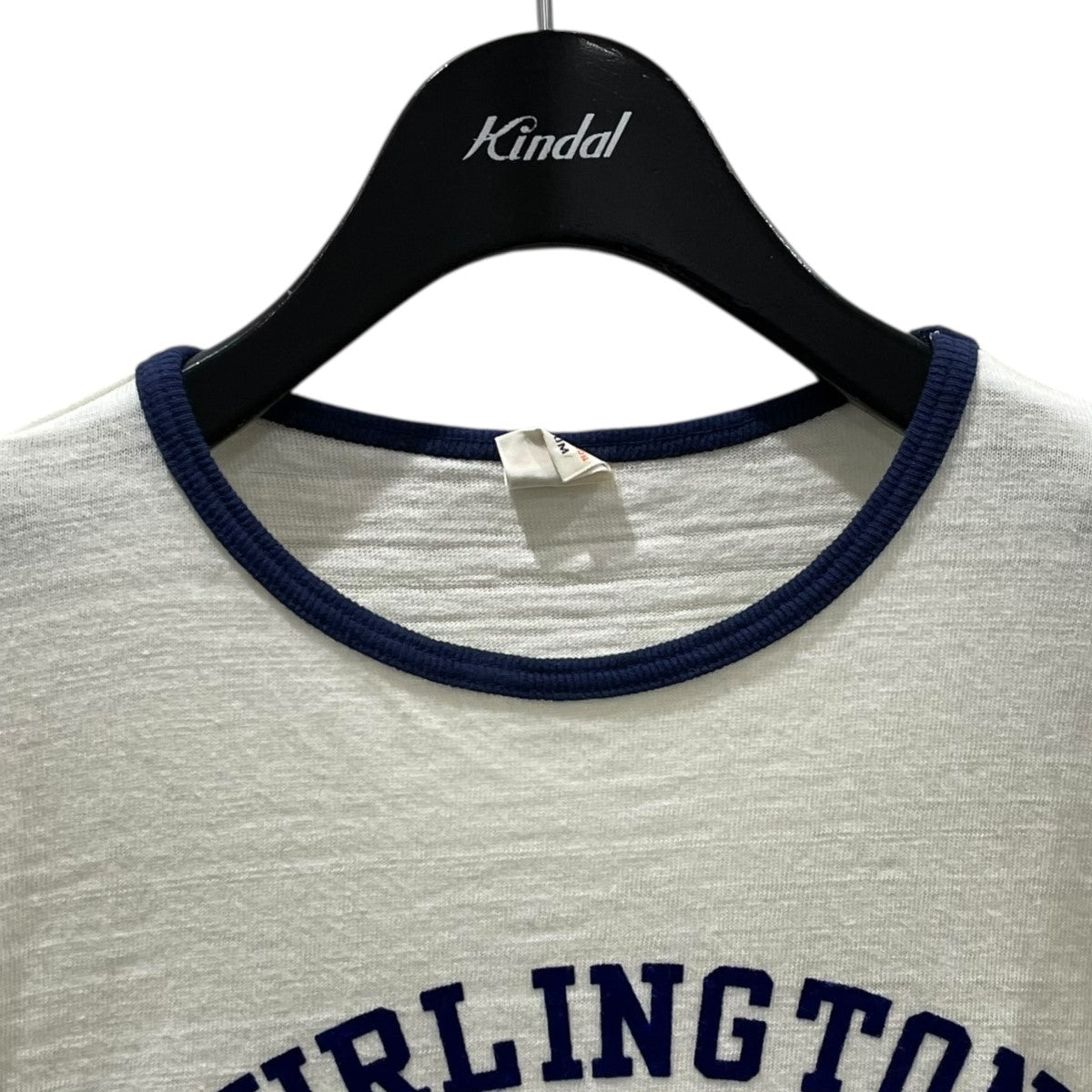 WAREHOUSE(ウエアハウス) フロッキープリントリンガーTシャツ