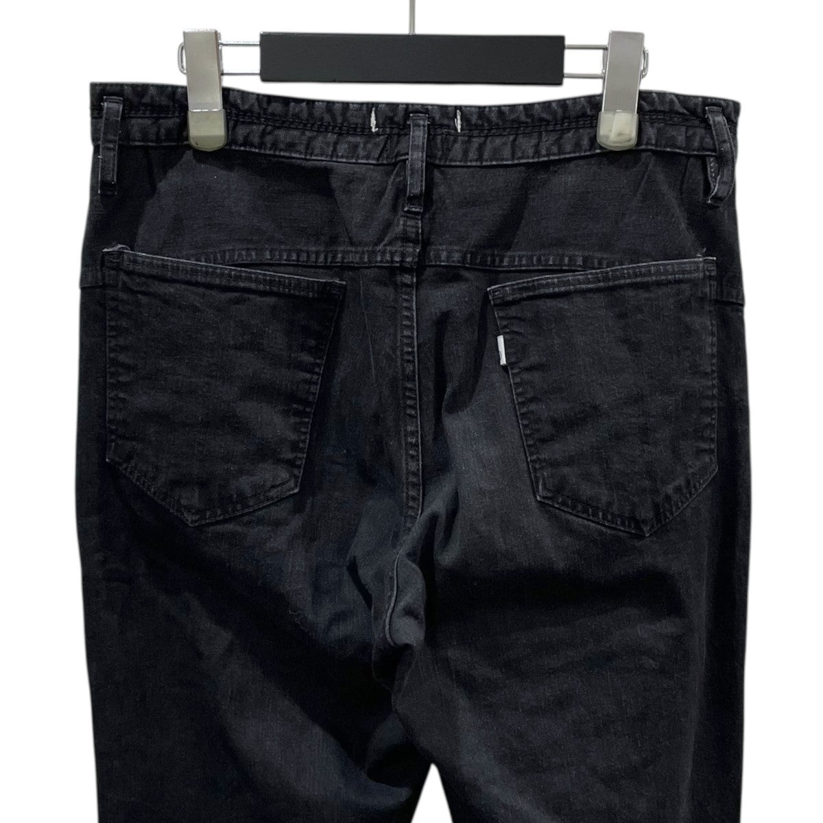 【美品】24SS Theory DRAPE DENIM デニムパンツ 23 黒 THEORIES PAVILLION DENIM PANT / WASHED BLACK（セオリーズ