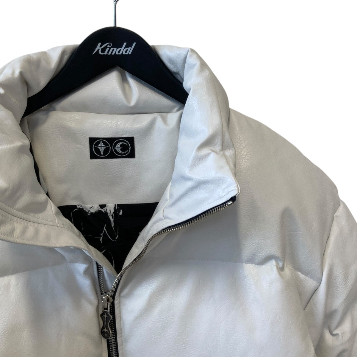 ジャケット・アウター THUG CLUB TC Leather Puffer Jacket White THUG CLUB】TC Leather Puffer Jacket ダウンジャケット (Thug Club