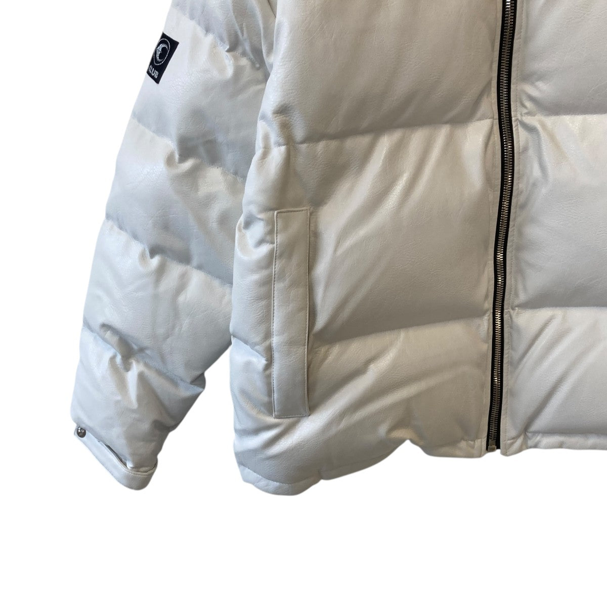 THUG CLUB(サグクラブ) leather puffer jacketダウンジャケット