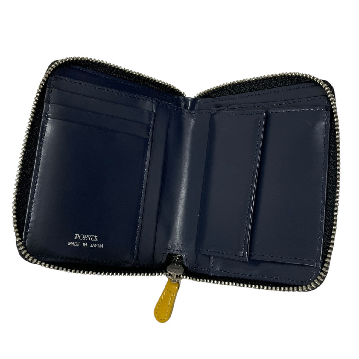 【shota_scholes】PORTER SMILEY WALLET財布 PORTER(ポーター) ラウンドジップ二つ折りウォレット SMILEY