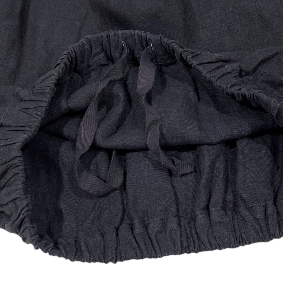 ネストローブ リネンレースギャザースカート nest Robe ブラック リネンギャザースカート｜nest Robe / CONFECT ONLINE SHOP