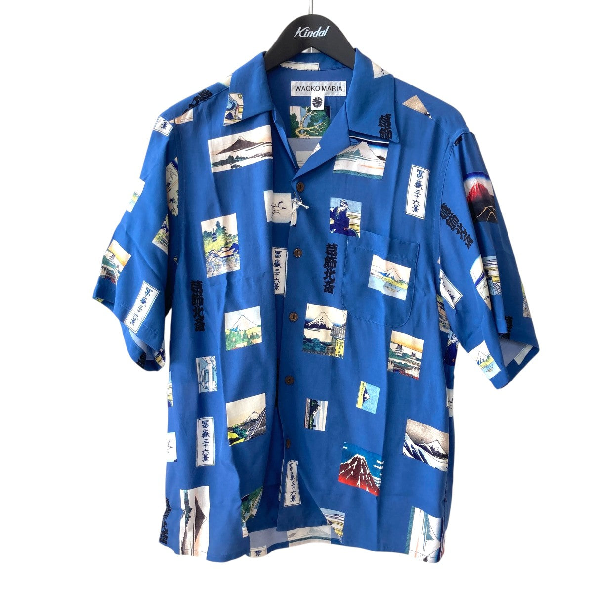 WACKO MARIA 葛飾北斎 S S HAWAIIAN SHIRTアロハシャツHOKUSAI-WM-HI01 古着・中古-1枚目のアイテム画像