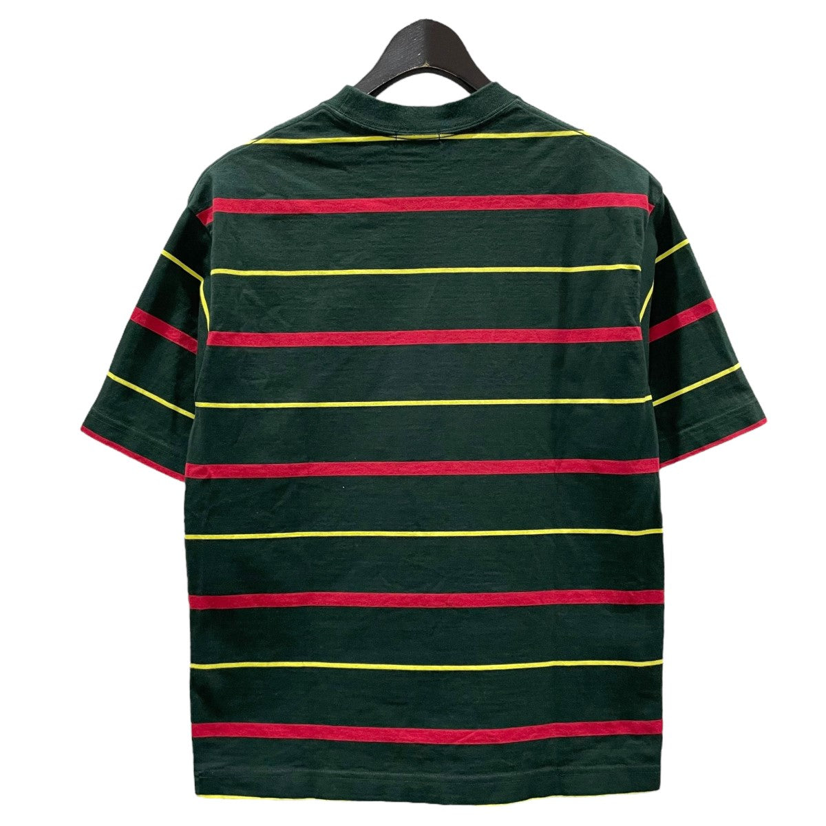 サイベーシック SCYEBASICS ボーダー柄Tシャツ 5221-21456 グリーン・イエロー・レッド サイズ：38 SCYEBASICS(サイベーシック) ボーダー柄Tシャツ 5221-21456 5221