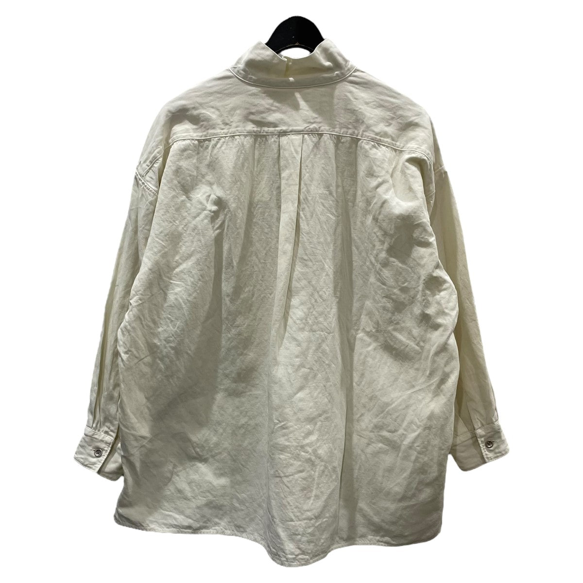 25SS プルオーバーシャツ Standcollar Smock Finx Linen Voile Gabardine スタンドカラースモック フィンクスリネンボイルギャバジン KS25SSH01