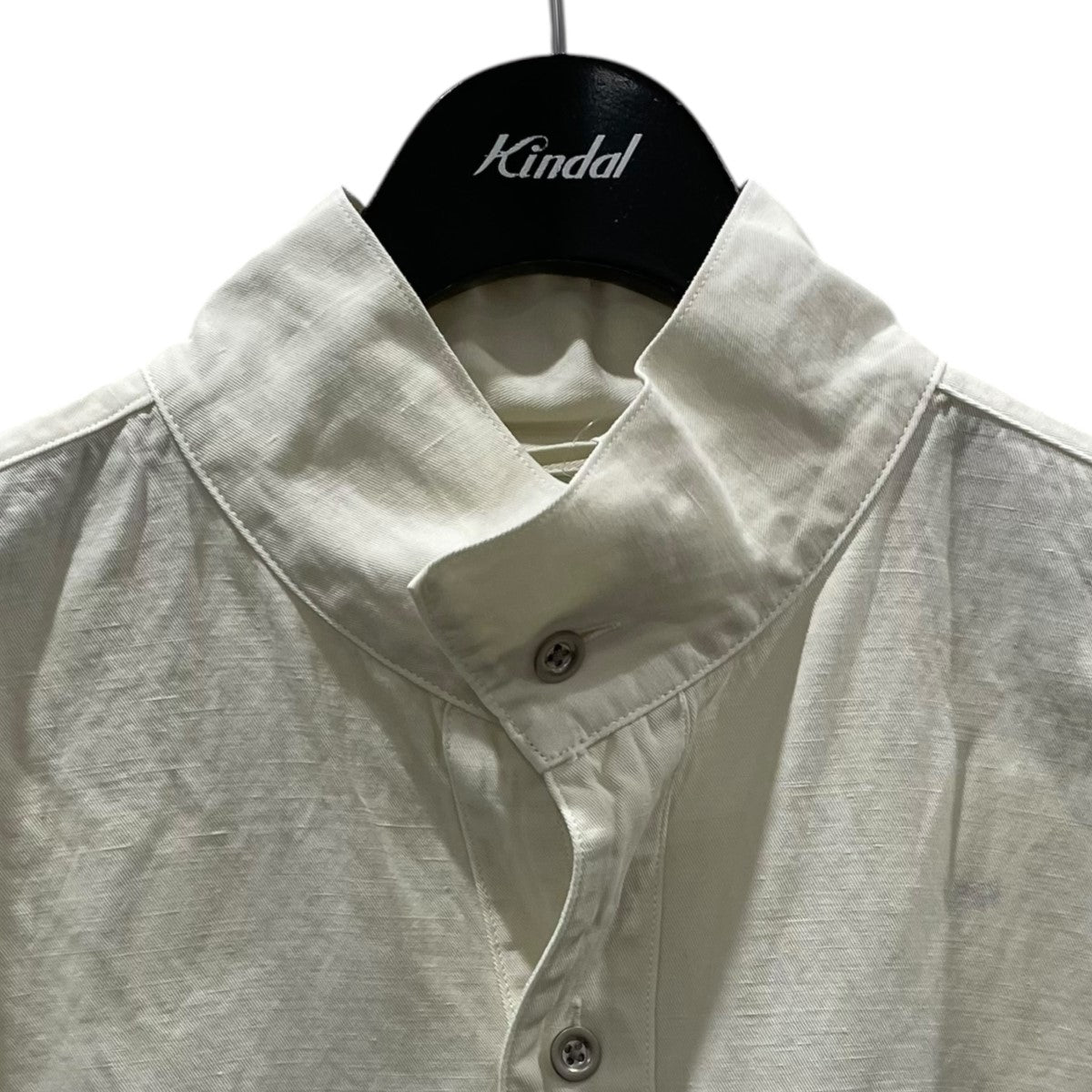 25SS プルオーバーシャツ Standcollar Smock Finx Linen Voile Gabardine スタンドカラースモック フィンクスリネンボイルギャバジン KS25SSH01