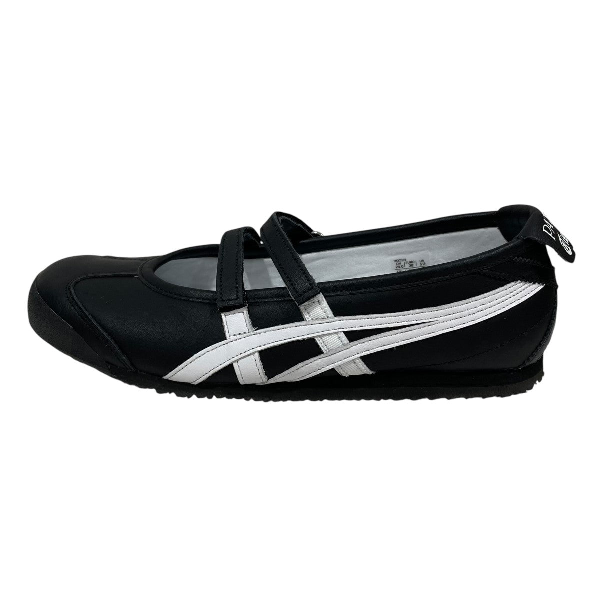 Onitsuka Tiger ブラック ストラップ付き フラットシューズ23cm Onitsuka Tiger ブラックフラットシューズ 23cm - メルカリ