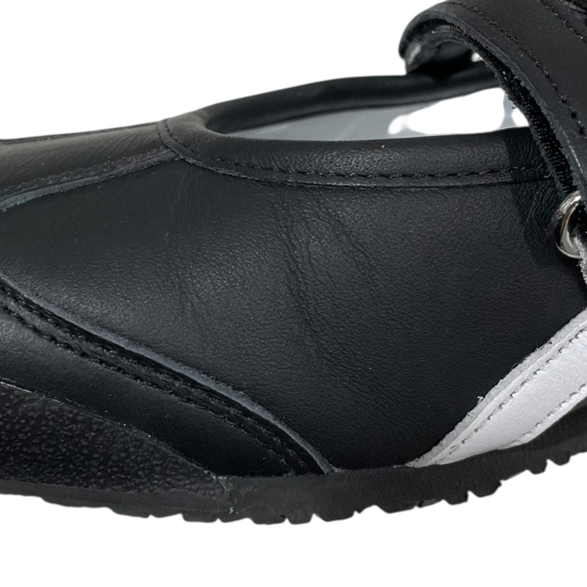 Onitsuka Tiger バレエシューズ ブラック/ホワイト Patou×Onitsuka Tiger ストラップフラットシューズ MEXICO 66