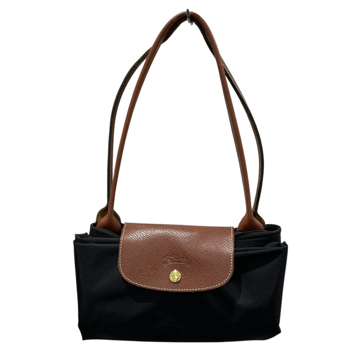 ロンシャン折りたたみトートバッグ LONGCHAMP(ロンシャン) 折り畳み 舟形トートバッグ ブラック