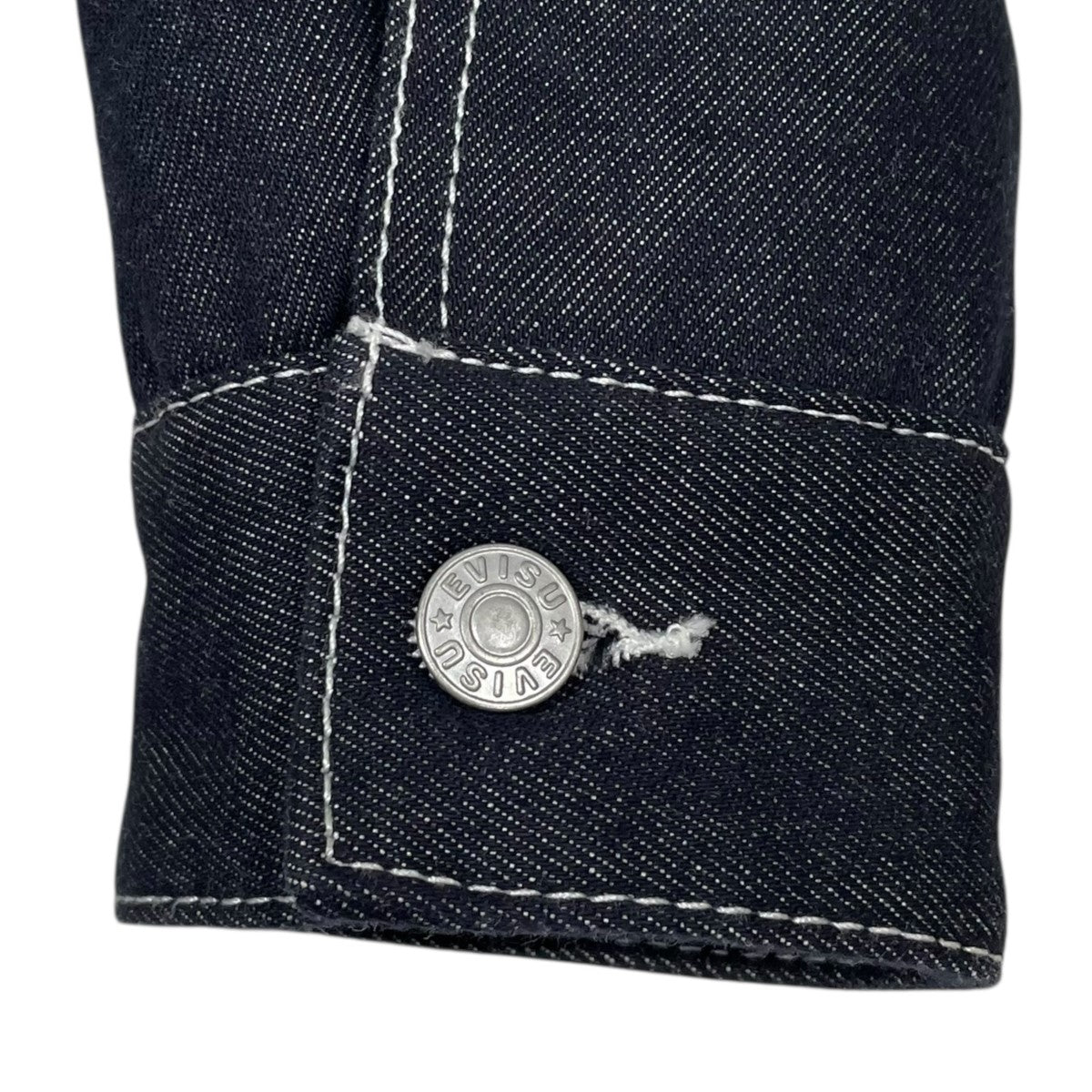 EVISU 中綿デニムジャケット Western Style and Logo Embroidery Denim Jacket 2EAHTM4DJ1011RXDQ 古着・中古-5枚目のアイテム画像