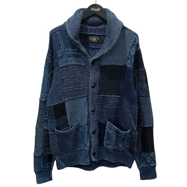 RRL ショールカラーカーディガン ダブルアールエル) RRL コットン ショールカラー カーディガン 霜降り