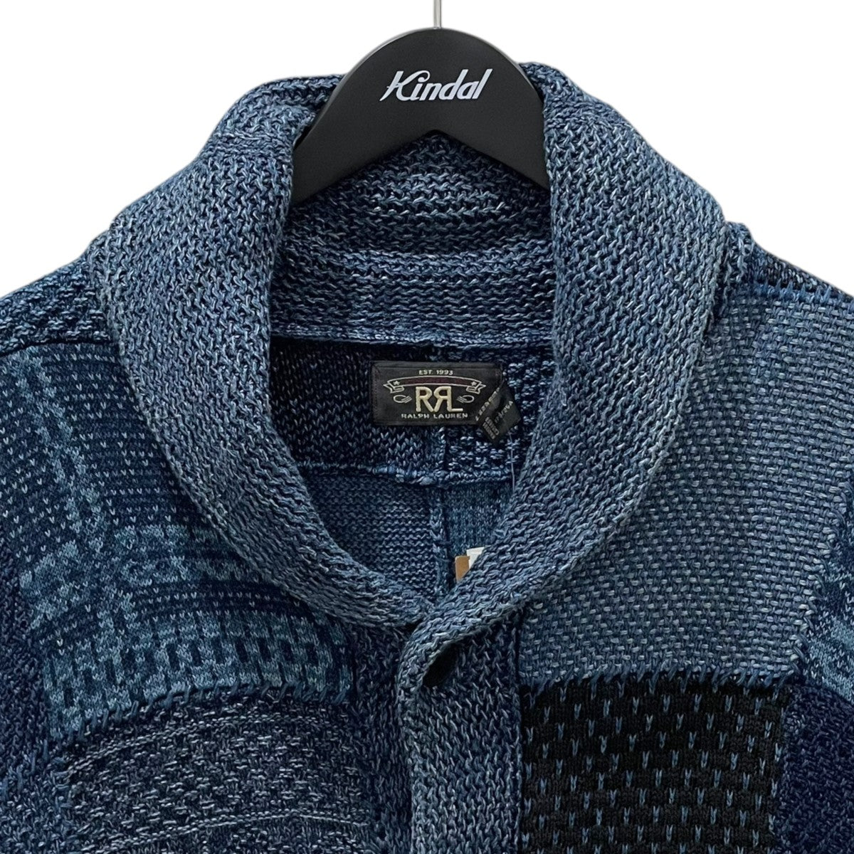 RRL(ダブルアールエル) コットンリネンカーディガン Patchwork Shawl