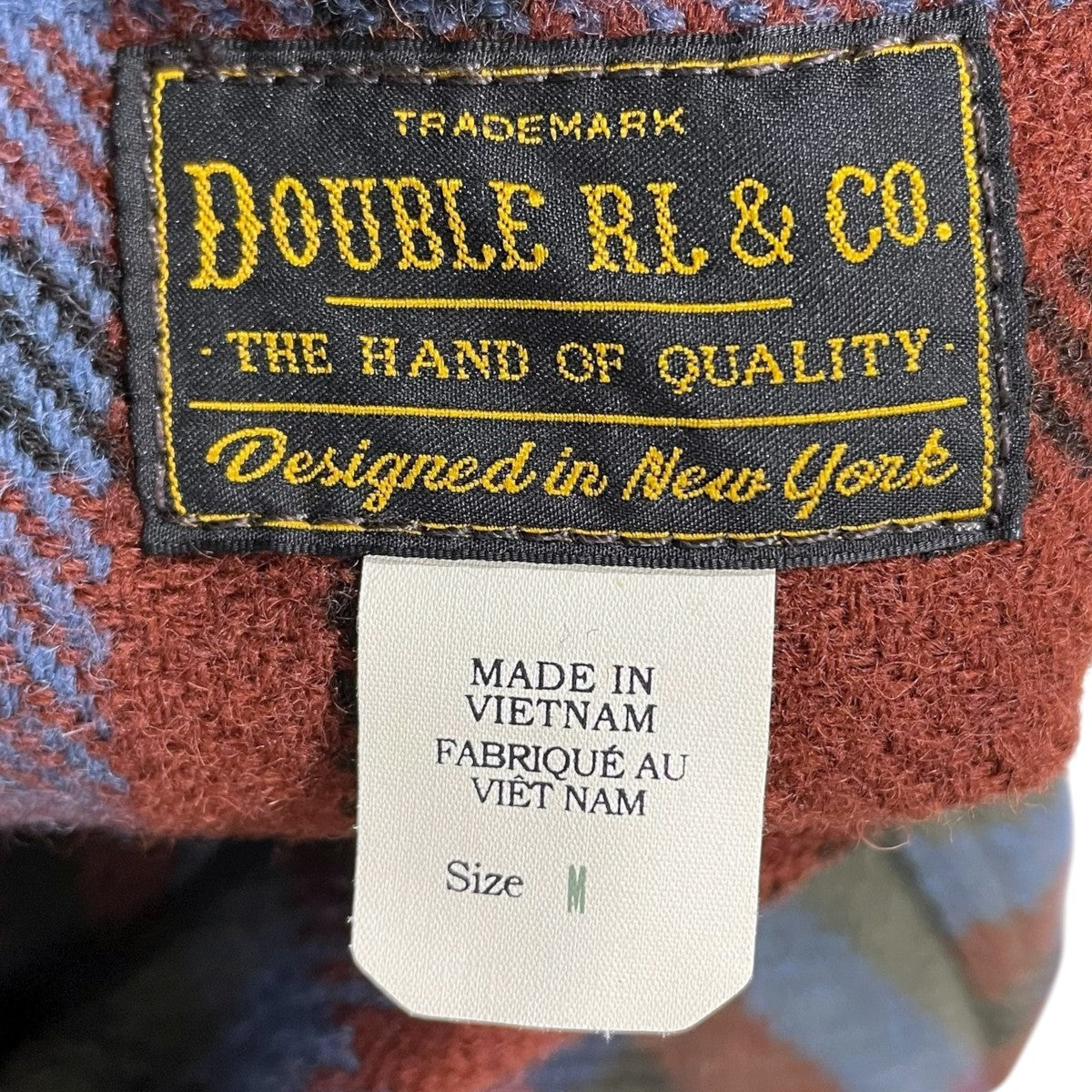 チェック柄シャツジャケット Plaid Wool Twill Shirt Jacket - Maroon Plaid プレイドウールツイルシャツジャケット マルーンプレイド 782959734001