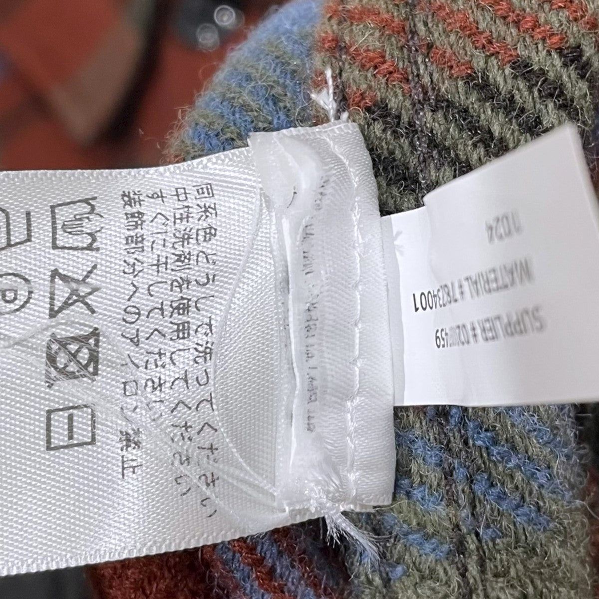 チェック柄シャツジャケット Plaid Wool Twill Shirt Jacket - Maroon Plaid プレイドウールツイルシャツジャケット マルーンプレイド 782959734001