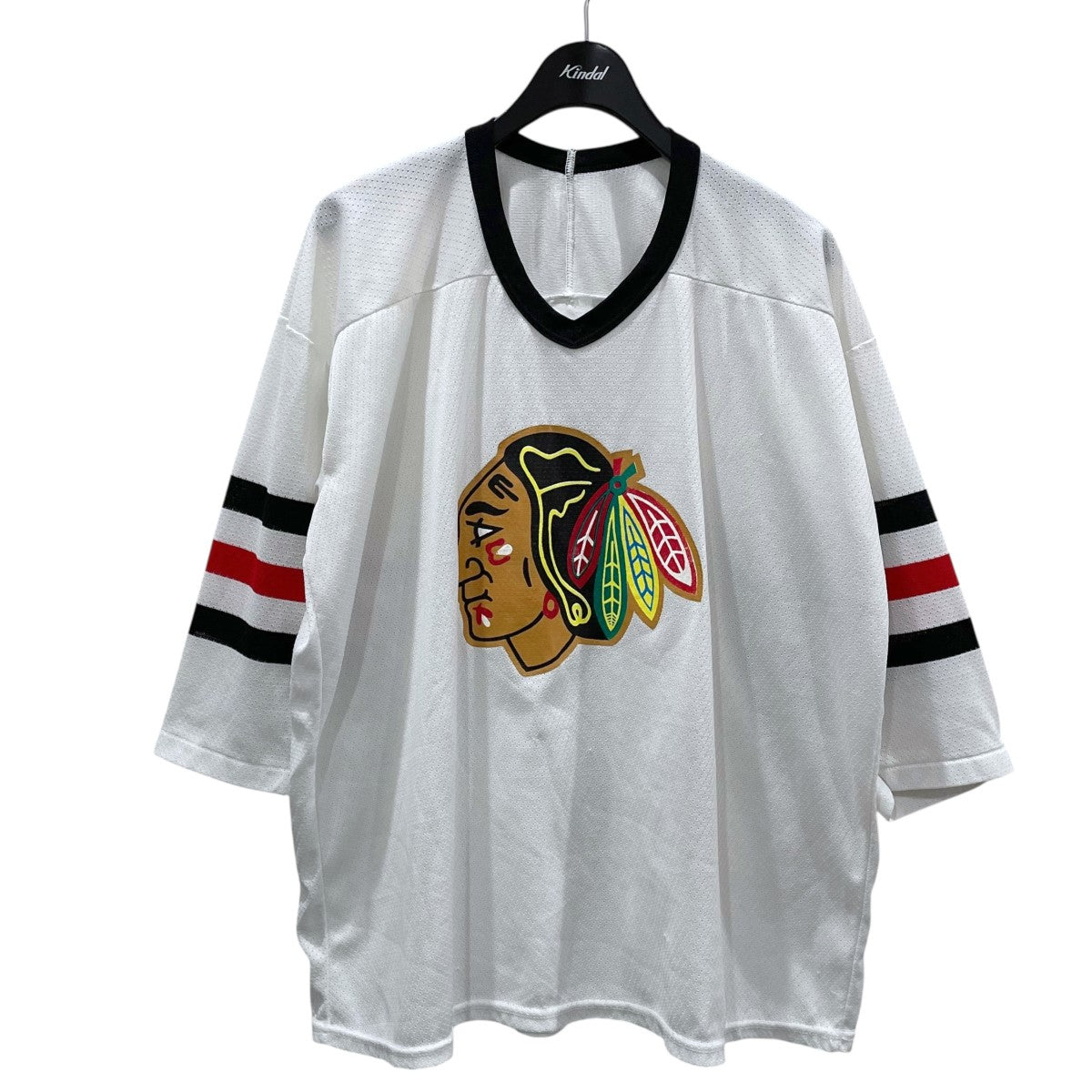 CCM メッシュカットソー NHL ゲームシャツ 古着・中古-1枚目のアイテム画像