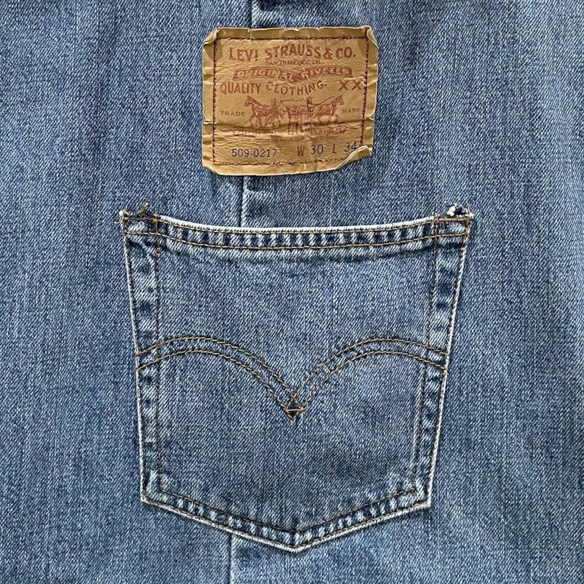 LEVI'S(リーバイス) デニムリメイクトートバッグ インディゴ