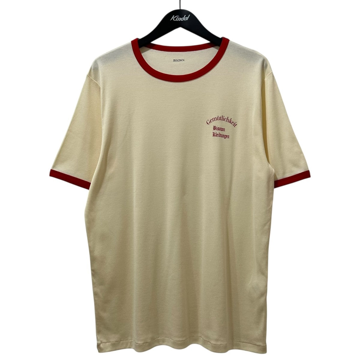 BISOWN (ビソウン) / TRIM TEE WHITE x BROWN BISOWN / trim TEE – Chum!