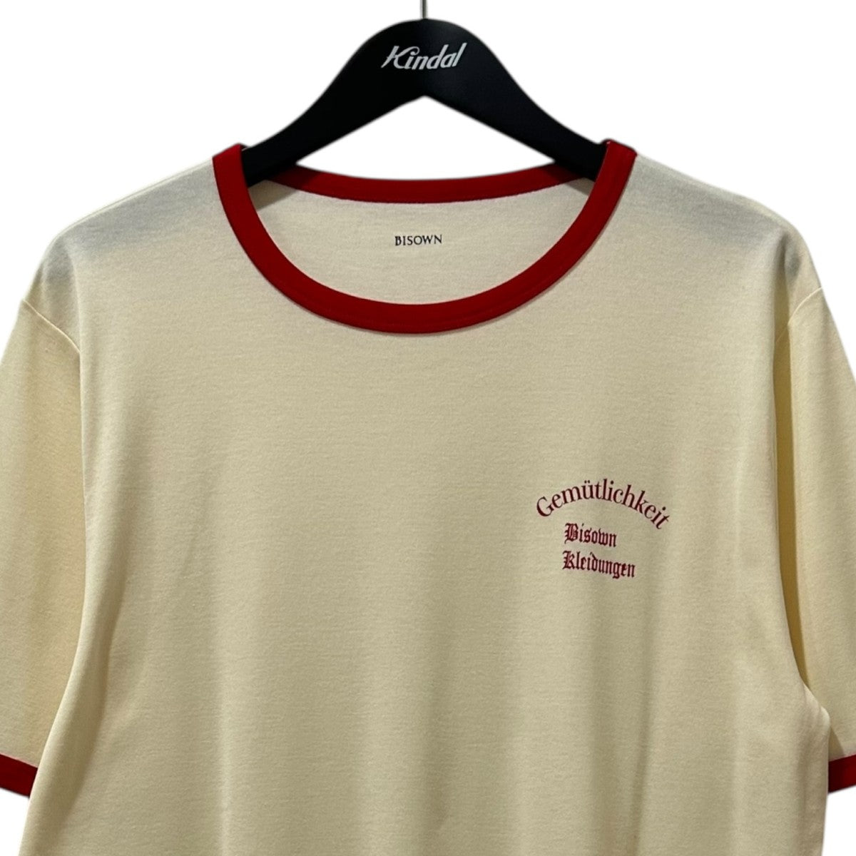BISOWN (ビソウン) / TRIM TEE WHITE x BROWN BISOWN (ビソウン) / TRIM TEE WHITE x BROWN 実に｜TRIM TEE