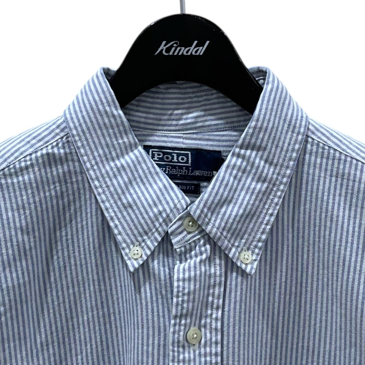 ポロラルフローレン★美品★ビッグシャツ★オックスフォードBDシャツ★ストライプ POLO RALPH LAUREN(ポロラルフローレン) ビッグオックスフォード