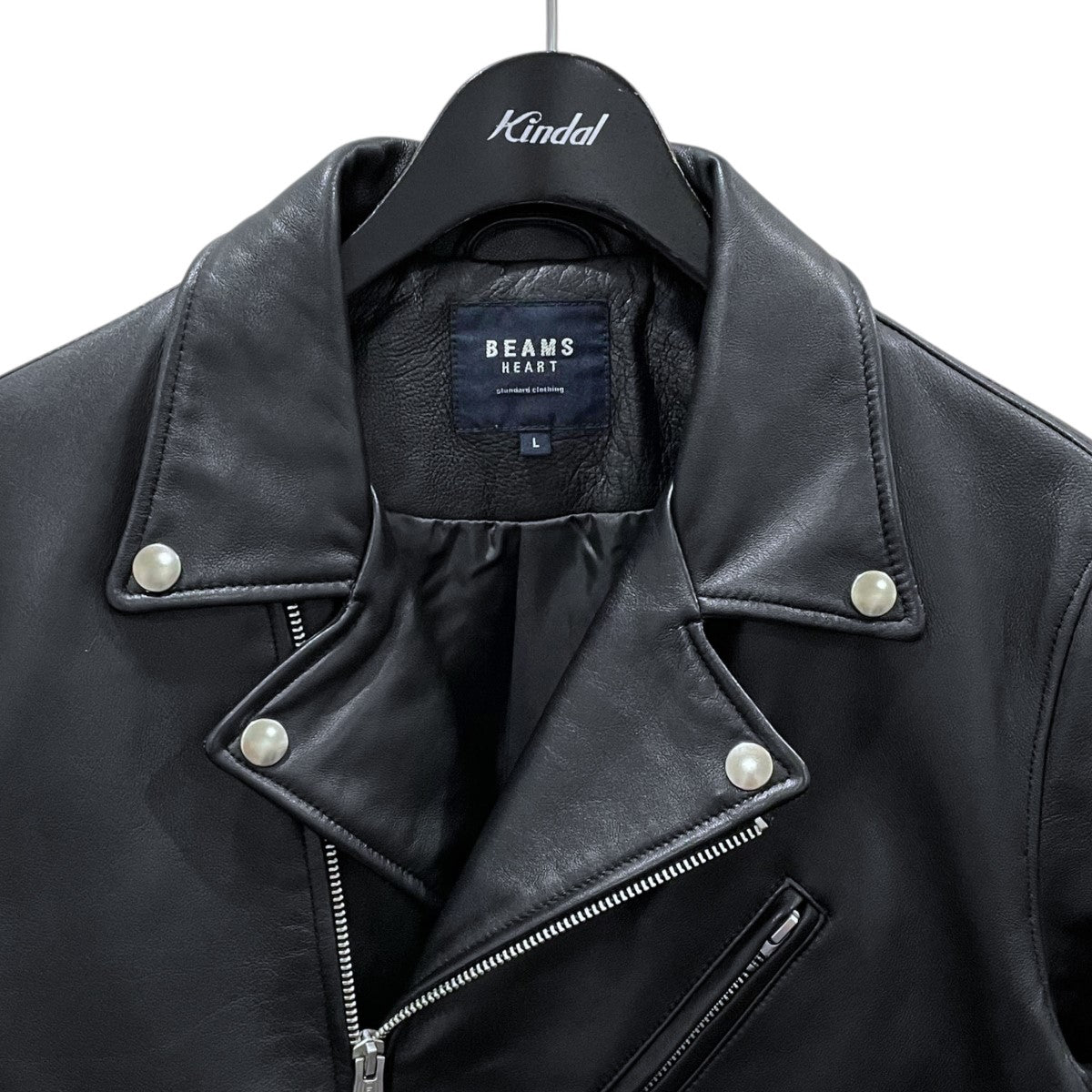 BEAMS ダブルライダースジャケット L ブラック 楽天市場】BEAMS / ルーズ ダブル レザーライダース ジャケット
