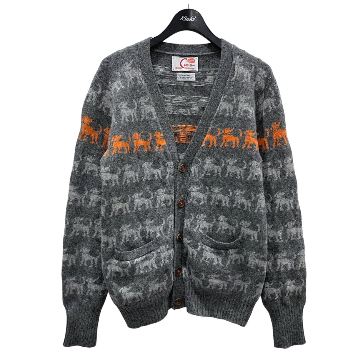 13AW Vネックニットカーディガン NATHAN ネイサン 3ACD-NATHAN-CRG