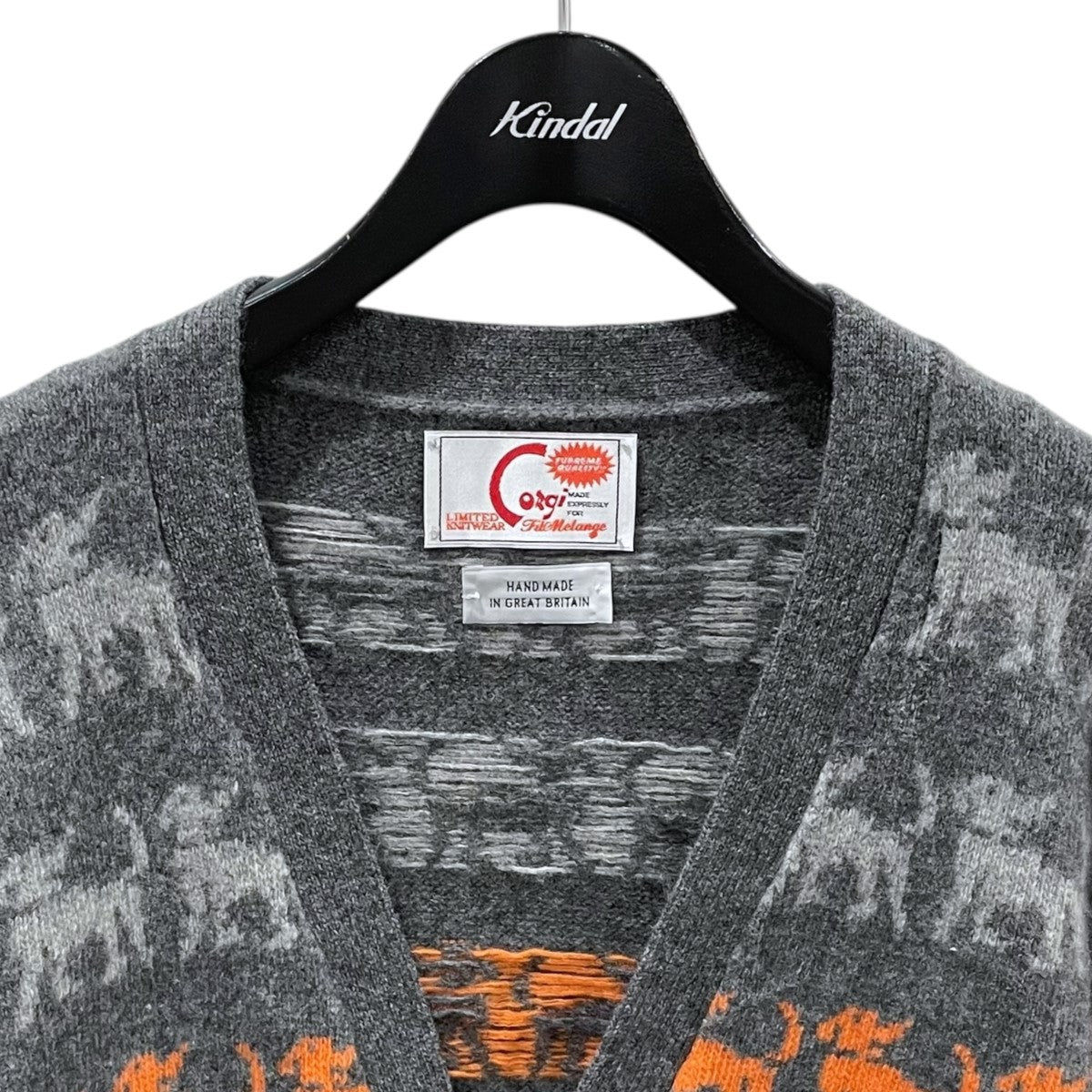 13AW Vネックニットカーディガン NATHAN ネイサン 3ACD-NATHAN-CRG
