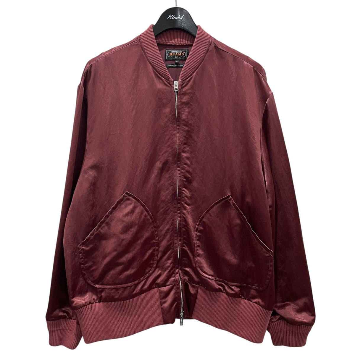 ジップアップジャケット Sports Blouson Broken Nylon Satin スポーツブルゾン ブロークンナイロンサテン 38-18-0643-791