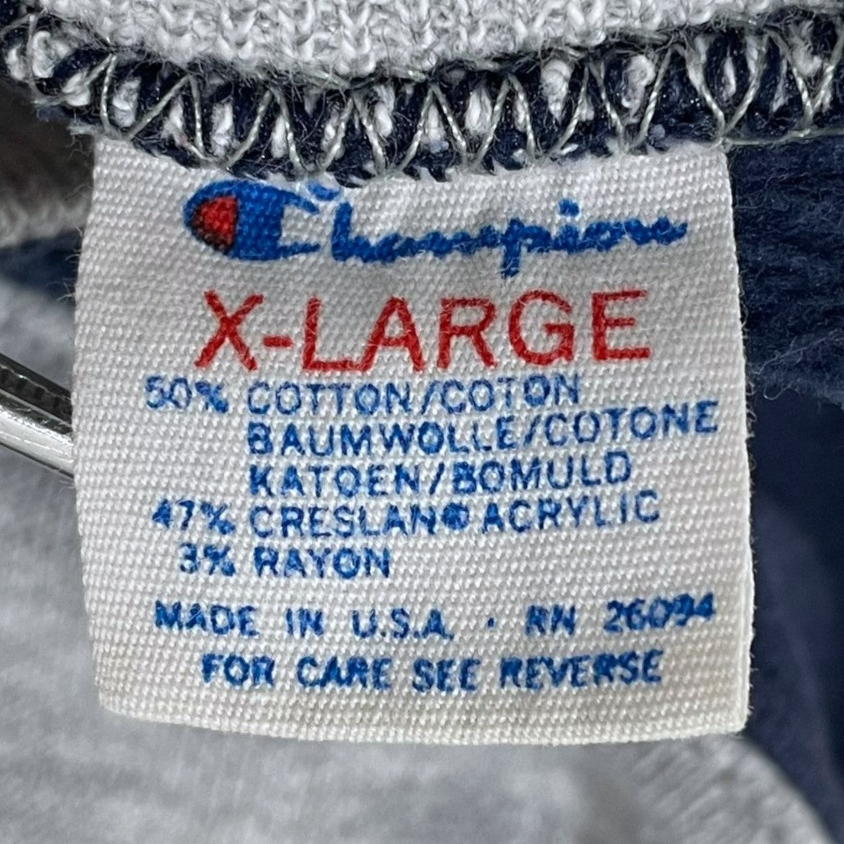 Champion(チャンピオン) 80s スウェットトレーナー ネイビー・グレー