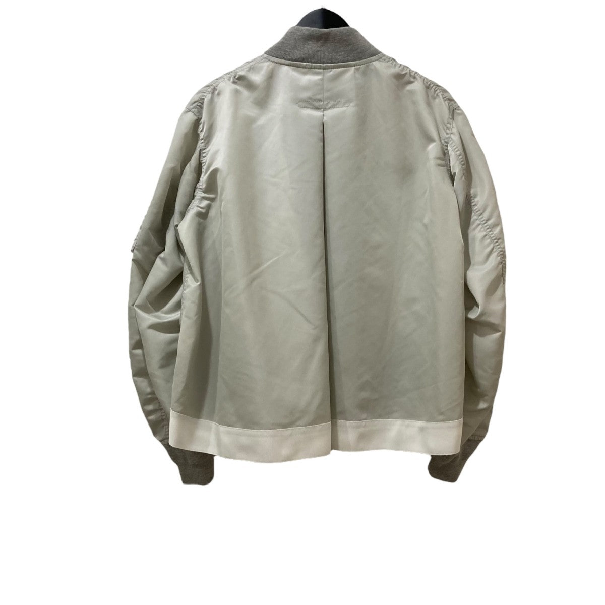 sacai MA-1ブラック ジャンパー SCW-065 サイズ2 sacai(サカイ) 23年MA-1ボンバージャケットSCW-065 SCW-065