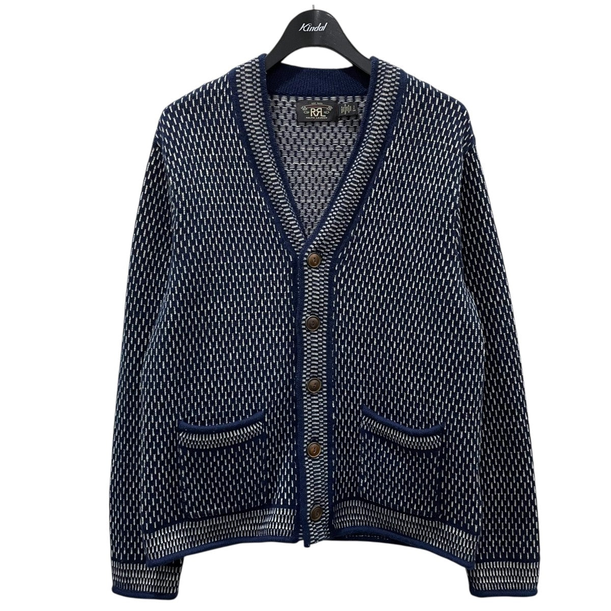 RRL(ダブルアールエル) ヘンリーネックワッフルカットソー