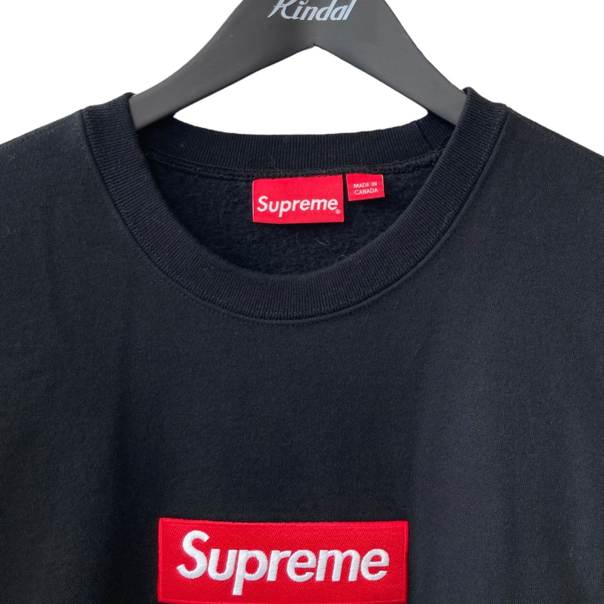 supreme ブラック ニットクルーネック トレーナー Mサイズ Supreme(シュプリーム) Box Logo Crewneckクルーネック