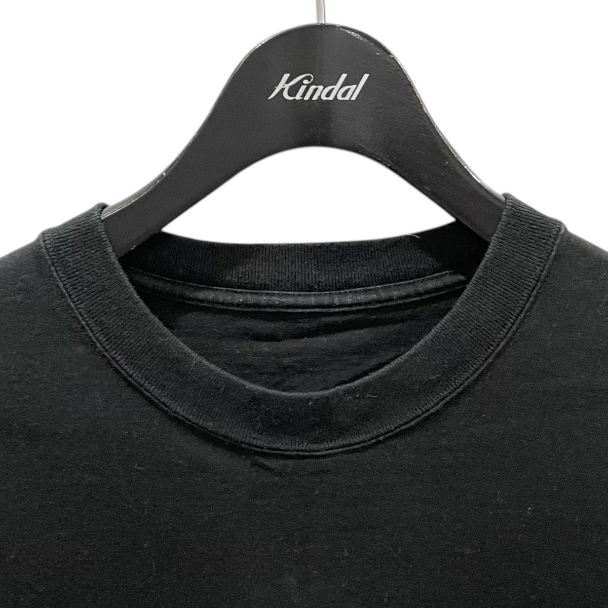 FENDI☆ラベルロゴパッチ ラウンドネック コットン 半袖 Tシャツ 前後2WAY ロゴプリントTシャツ
