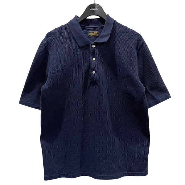 KAPITAL キャピタル　天竺　半袖　ポロシャツ　インディゴ　藍染 JAPAN BLUE(ジャパンブルー) 半袖ポロシャツ インディゴ染めPOLO