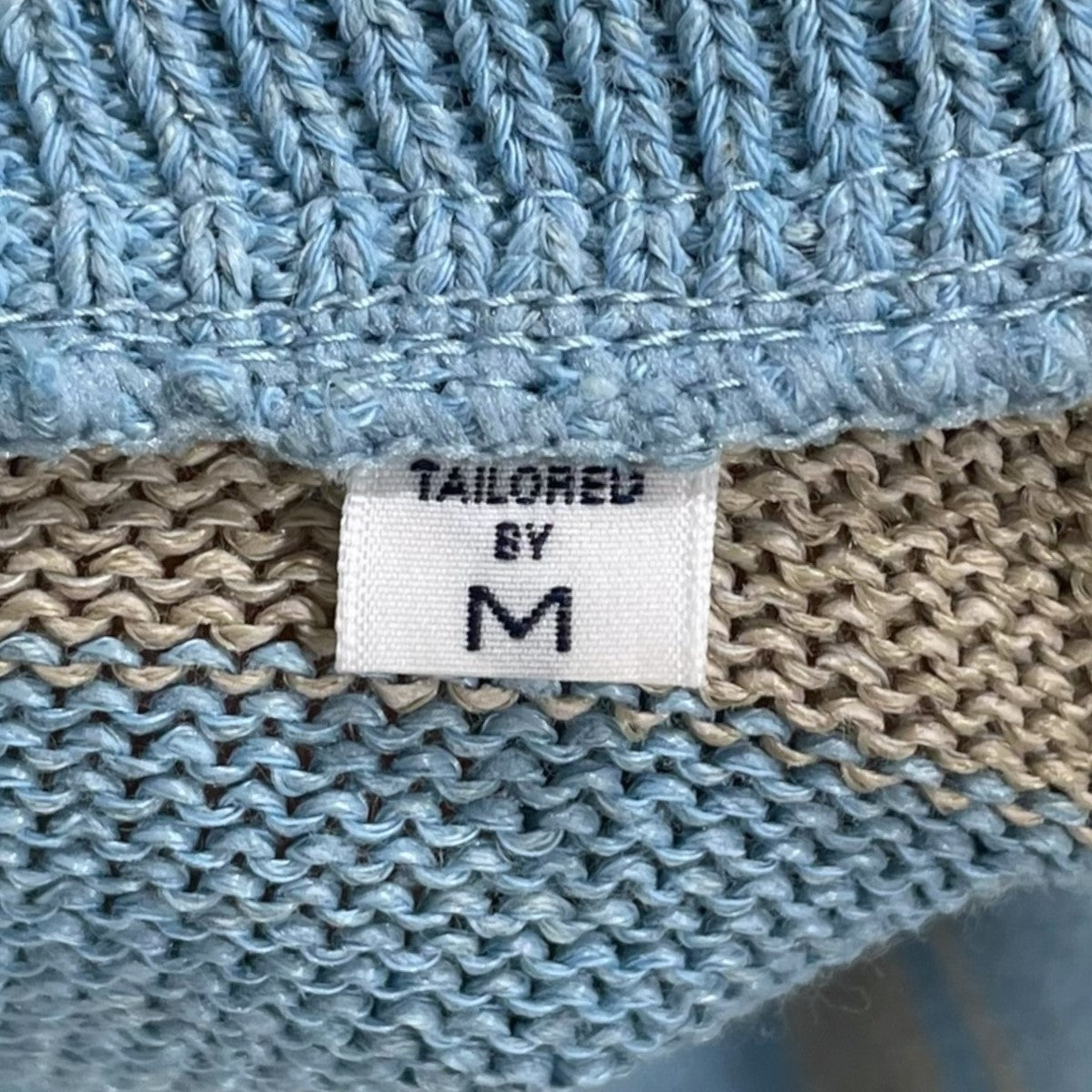 nanamica ストライプ柄半袖ニットポロシャツ Stripe Polo Sweater ストライプポロセーター SUJS240 古着・中古-4枚目のアイテム画像