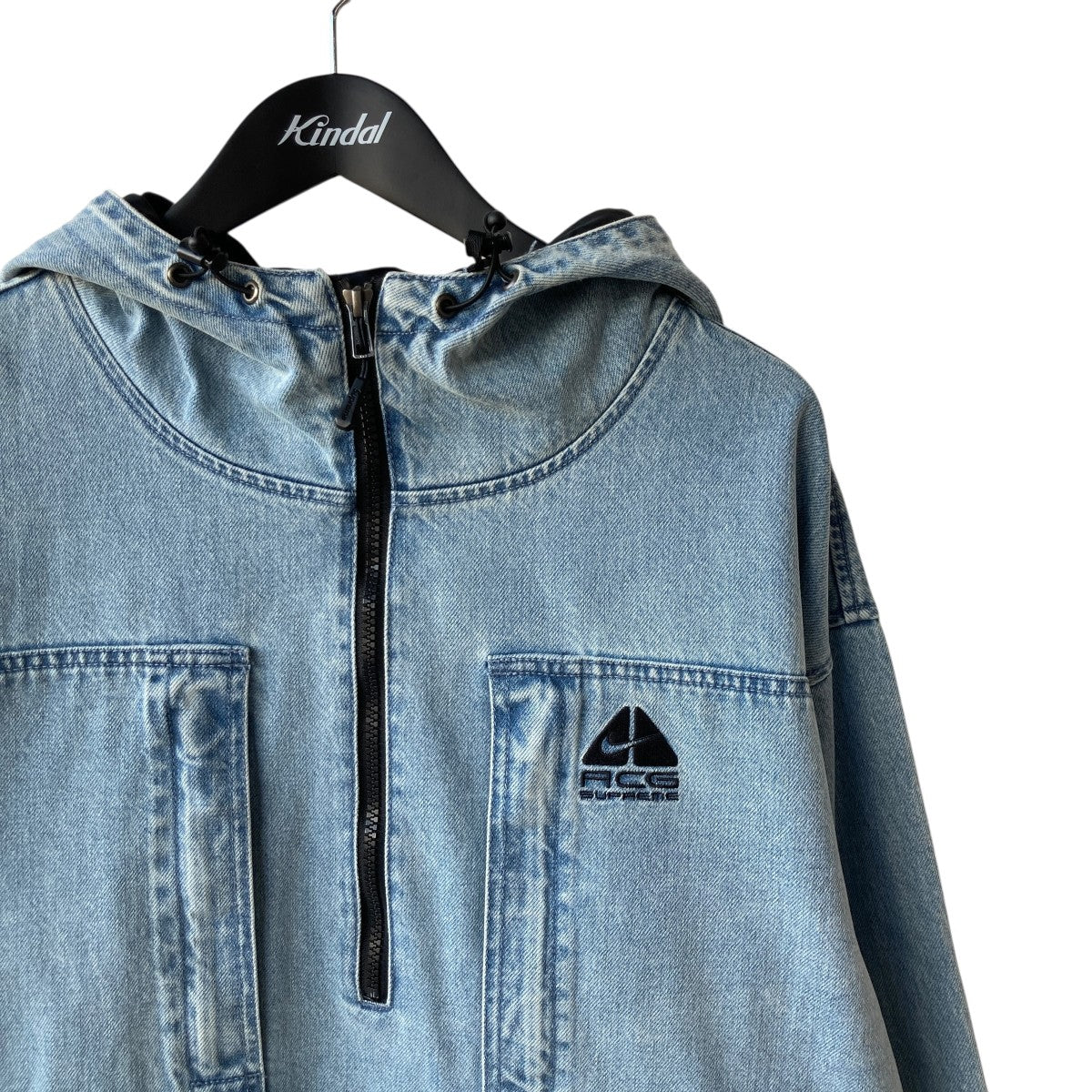 シュプリーム×ナイキ 22AW ACG デニム プルオーバー パーカー ブラック Supreme シュプリーム 2022AW NIKE ACG Denim Pullover ナイキ
