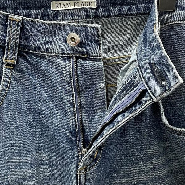 Plage(プラージュ) 加工デニムパンツ R'IAM WIDE デニム 3